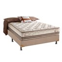 Ver imagem 1 de Cama Box Casal: Colchão Molas Herval Maxspring Istambul + Base CRC Suede Clean(138x188)