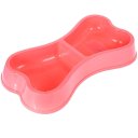 Ver imagem 1 de Comedouro Osso Duplo 24x13x3,5cm 150ml Rosa