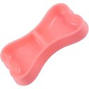Ver imagem 2 de Comedouro Osso Duplo 24x13x3,5cm 150ml Rosa