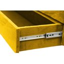 Ver imagem 3 de Recamier Puff Baú Sapateira com Gaveta 1,38cm para Cama Box Padrão - Amarelo