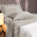 Ver imagem 3 de Jogo de Cama Queen 4 Peças Altenburg Algodão Lux 200 Fios Cinza Inspiração