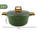 Ver imagem 2 de Jogo de Panelas Cerâmica Antiaderente Florença Verde 8 Peças