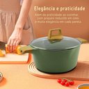 Ver imagem 6 de Jogo de Panelas Cerâmica Antiaderente Florença Verde 8 Peças