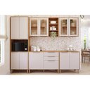 Ver imagem 7 de Gabinete de Cozinha Modulado Balcão C/ Tampo Brilhante C/ 2 Portas e 2 Gavetas 120cm Cinamomo/