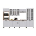 Ver imagem 2 de Armário Cozinha Modulada Completa Americana 100% MDF 350cm Provence Multimóveis Crink-CPL003
