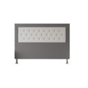 Ver imagem 3 de Cabeceira Cama Box King Estofada Cuba 195 Cm Suede Cinza