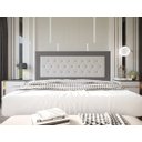 Ver imagem 1 de Cabeceira Cama Box King Estofada Cuba 195 Cm Suede Cinza