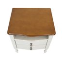 Ver imagem 7 de Mesa de Cabeceira Clássica 2 Gavetas com Nicho Pés Luiz Xv 1052