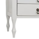 Ver imagem 5 de Mesa de Cabeceira Clássica 2 Gavetas com Nicho Pés Luiz Xv 1052