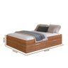 Base de Cama Box Casal com 4 Portas Nogal Shiga Shop Jm - 4