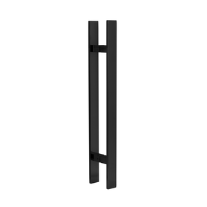 Puxador para Porta Barra Chata Aço Inoxidavel 100cm Preto 1m