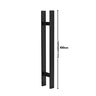 Puxador para Porta Barra Chata Aço Inoxidavel 100cm Preto 1m - 4