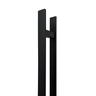 Puxador para Porta Barra Chata Aço Inoxidavel 100cm Preto 1m - 2