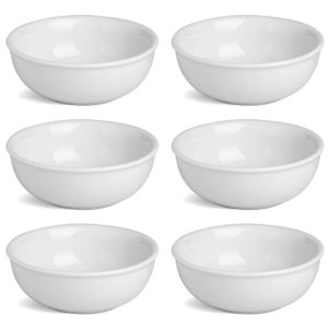 6 Tigela Porcelana 650ml Cumbuca Porcelana Caldo Sopa