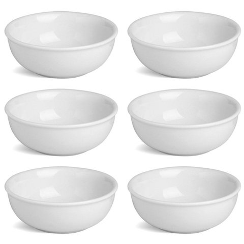 6 Tigela Porcelana 650ml Cumbuca Porcelana Caldo Sopa