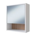 Ver imagem 1 de Armário para Banheiro 1 Porta com Espelho B85 Branco Montana Novam