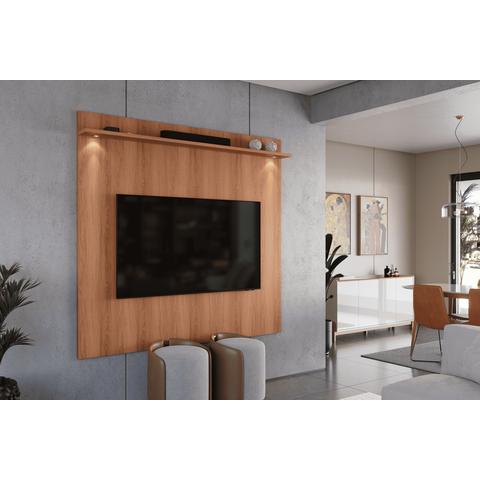 Painel Ggrande Amadeirado Pata Tv de 70 Polegadas River 1,83 Lukaliam:jequitiba