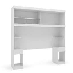 Guarda Roupas Modulado Genova P/ Colchão 1.38 com 2 Mesas Cabeceiras -batrol - Branco - 12