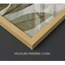Ver imagem 6 de Kit 3 Quadros Decorativos Praia Folhagem Bege Boho Moderno Sala