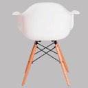 Ver imagem 7 de Kit 4 Cadeiras Charles Eames Eiffel com Braço Branco Polipropileno Cozinha Sala de Estar Jantar Mesa