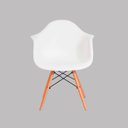 Ver imagem 4 de Kit 4 Cadeiras Charles Eames Eiffel com Braço Branco Polipropileno Cozinha Sala de Estar Jantar Mesa