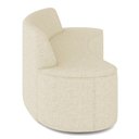 Ver imagem 5 de Sofá 3 Lugares Curvo Sala de Estar Living Cancún D02 Linho Bege 180 cm D-463 - Lyam Decor