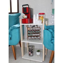Mesa Carrinho para Café com Rodinhas (adega/salão ) - Mdf - Mandy - 1