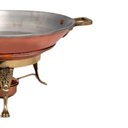 Ver imagem 2 de Rechaud Fogareiro Bandeja Cobre Puro Banho Maria Buffet 33cm