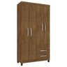 Guarda Roupa Casal 4 Portas 2 Gavetas Porto Belo Malbec - 4