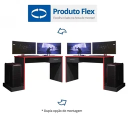 Mesa Gamer Escrivaninha 1 Gaveta DRX 9000  - 4