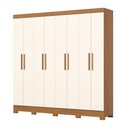 Ver imagem 4 de Guarda Roupa Roupeiro Casal Prime B51 Briz 8 Portas 4 Gavetas Cinamomo Off White Henn