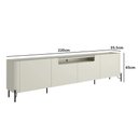 Ver imagem 2 de Rack com 4 Portas Lisas 220cm para Sala 100% Mdf Pés Metal