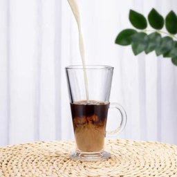 Jogo 6 Xícaras Vidro Cappuccino 265ml Luxo - 4