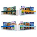 Ver imagem 3 de Prateleira Para Livros Infantis Colorida Nicho de Parede Organizador de Brinquedos 55cm:BRANCO