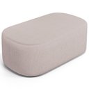 Ver imagem 1 de Puff Decorativo Orgânico para Living Quarto 100cm Doha W01 Linho Bege - Lyam Decor