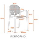 Ver imagem 5 de Cadeira Portofino - Azul fratini