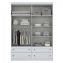 Ver imagem 2 de Guarda-Roupa Infantil 4 Portas 4 Gavetas Nova York Espresso