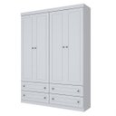 Ver imagem 3 de Guarda-Roupa Infantil 4 Portas 4 Gavetas Nova York Espresso