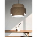 Ver imagem 3 de Lustre para Sala de Jantar Vivare Md-4393 Cúpula em Tecido 45cm Cáqui 127/220v