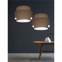 Ver imagem 6 de Lustre para Sala de Jantar Vivare Md-4393 Cúpula em Tecido 45cm Cáqui 127/220v