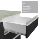 Ver imagem 6 de Cozinha Completa Glamy 9 Portas 3 Gavetas MDP 270cm Branca com Preta Madesa