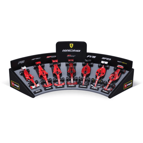 Miniatura Kit 7 Carros F1 Ferrari 2021-2023 1:43 Bburago