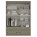 Ver imagem 2 de Guarda-Roupa Infantil 4 Portas 4 Gavetas Nova York Espresso Móveis