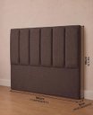 Ver imagem 3 de Cabeceira Cama Box para Queen 160cm Jade Suede Café