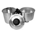 Ver imagem 2 de Panela Cuscuzeira Legumeira 24cm Pequena 2 Porções Jjb