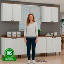 Ver imagem 6 de Armário de Cozinha Genialflex Iluminata 5 Peças Branco Ébano