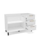 Ver imagem 4 de Balcão de Cozinha Amara 120x81cm com 3 Gavetas e 2 Portas Branco 250021