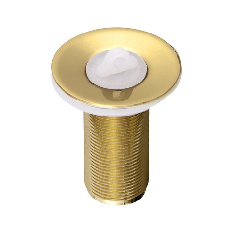 Válvula Lavatório Dourado Brilhante Metal Pia Banheiro Ralo 7/8