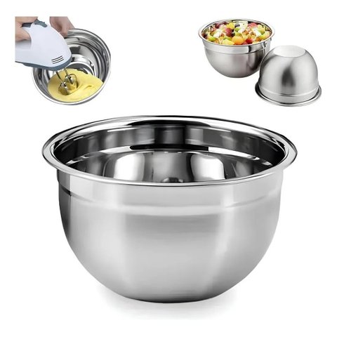 Tigela Bowl Pro Aço Inox 1,6 Litros 22x12cm Frg4107