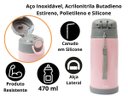 Ver imagem 2 de Garrafa Térmica Infantil para Bebê com Canudo Buba Copo Inox Menina Menino